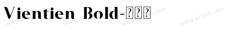 Vientien Bold字体转换
